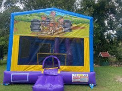 Army 1651145789 1 Army Jumping Castle with External Dry Slide