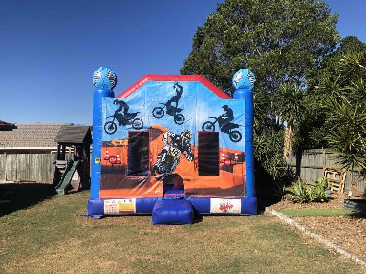 Dirt Bike Banner Jumping Castle c4 combo