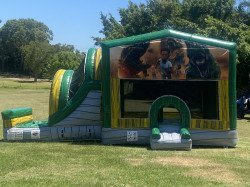 Dinosaur Jumping Castle with Waterslide