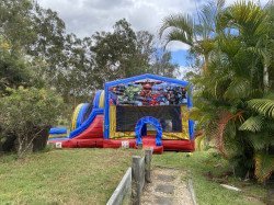 The Avengers Jumping Castle with Waterslide