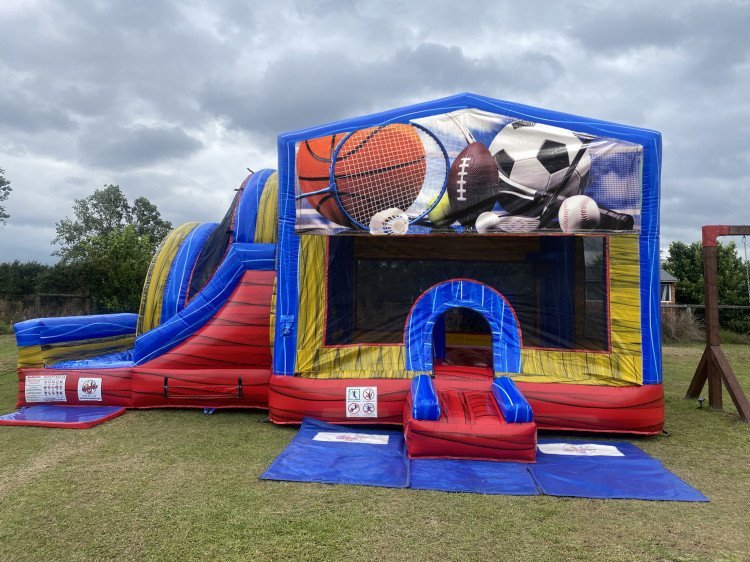 Sports Jumping Castle with Waterslide