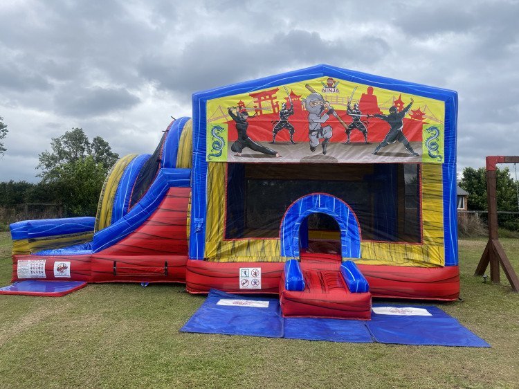 Ninja Jumping Castle with Waterslide