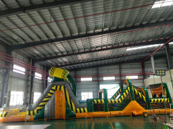 Nuclear Escape Obstacle Course with Water Slide