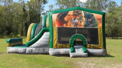 Dinosaur Jumping Castle with Waterslide