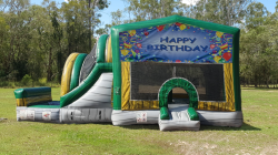 Happy Birthday Jumping Castle with External Dry Slide