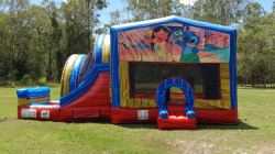 Lilo & Stitch Jumping Castle with Waterslide