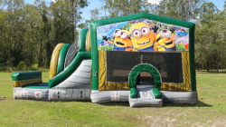 Minions Jumping Castle with External Dry Slide