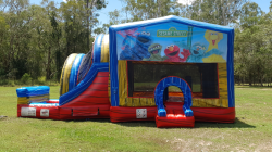 Sesame Street Jumping Castle with Waterslide