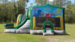 Sesame Street Jumping Castle with External Dry Slide