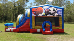 Sports Jumping Castle with Waterslide