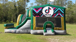 TikTok Jumping Castle with Waterslide
