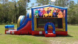 Wiggles Jumping Castle with External Dry Slide